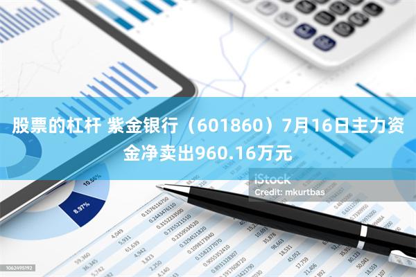 股票的杠杆 紫金银行（601860）7月16日主力资金净卖出960.16万元