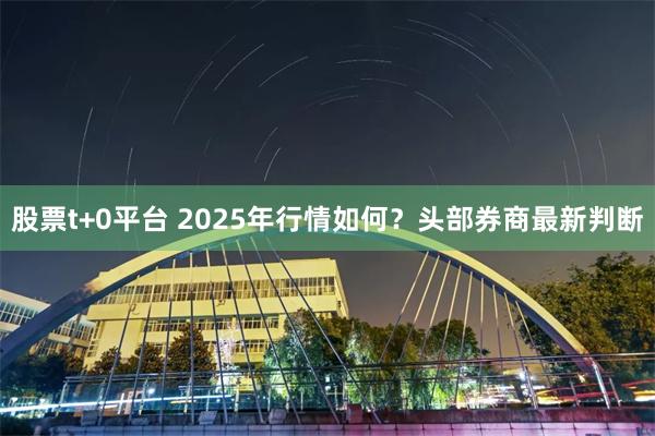 股票t+0平台 2025年行情如何？头部券商最新判断