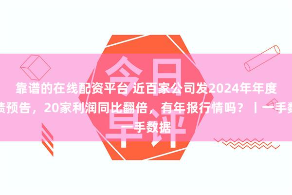 靠谱的在线配资平台 近百家公司发2024年年度业绩预告，20家利润同比翻倍，有年报行情吗？丨一手数据